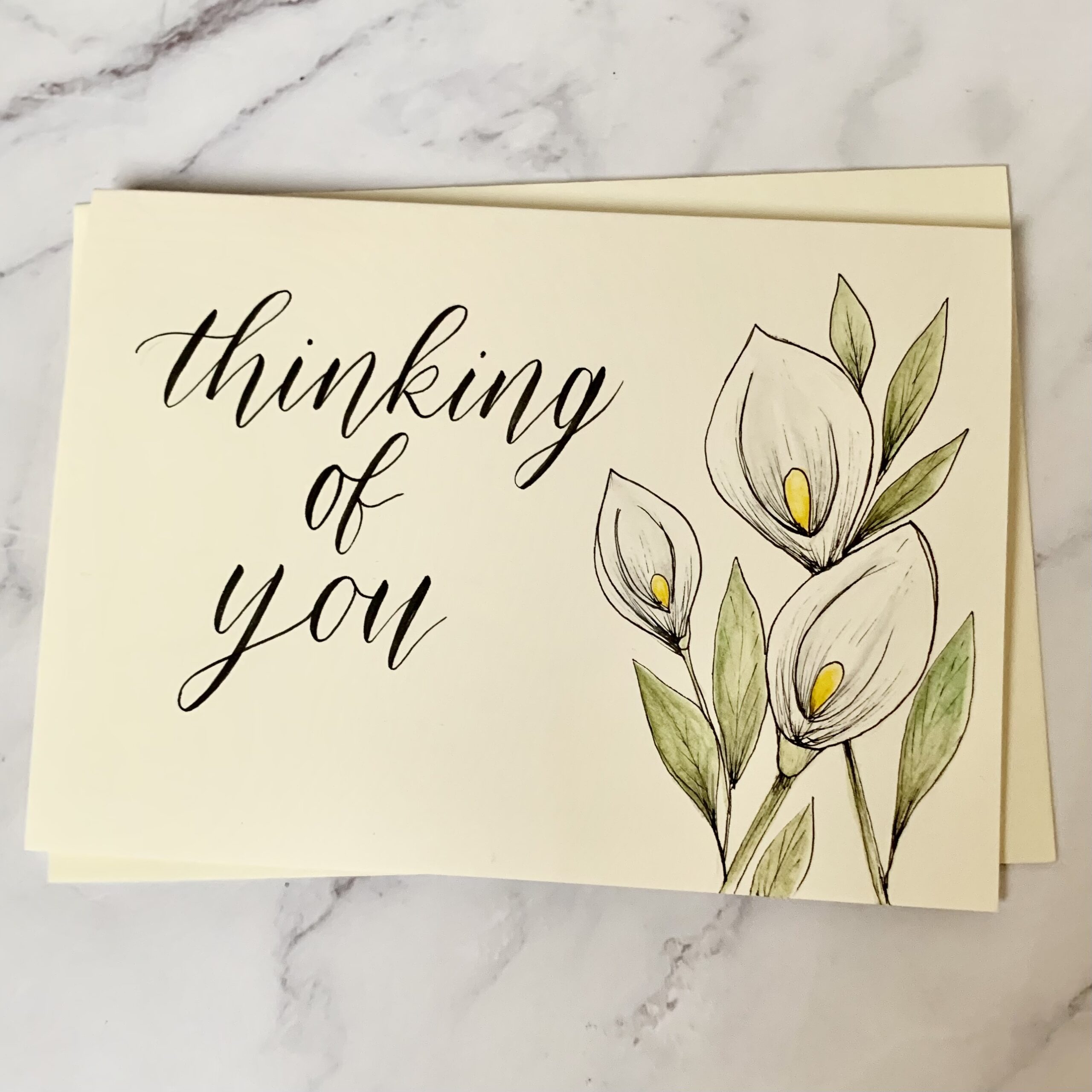 Greeting card - Arum lily  