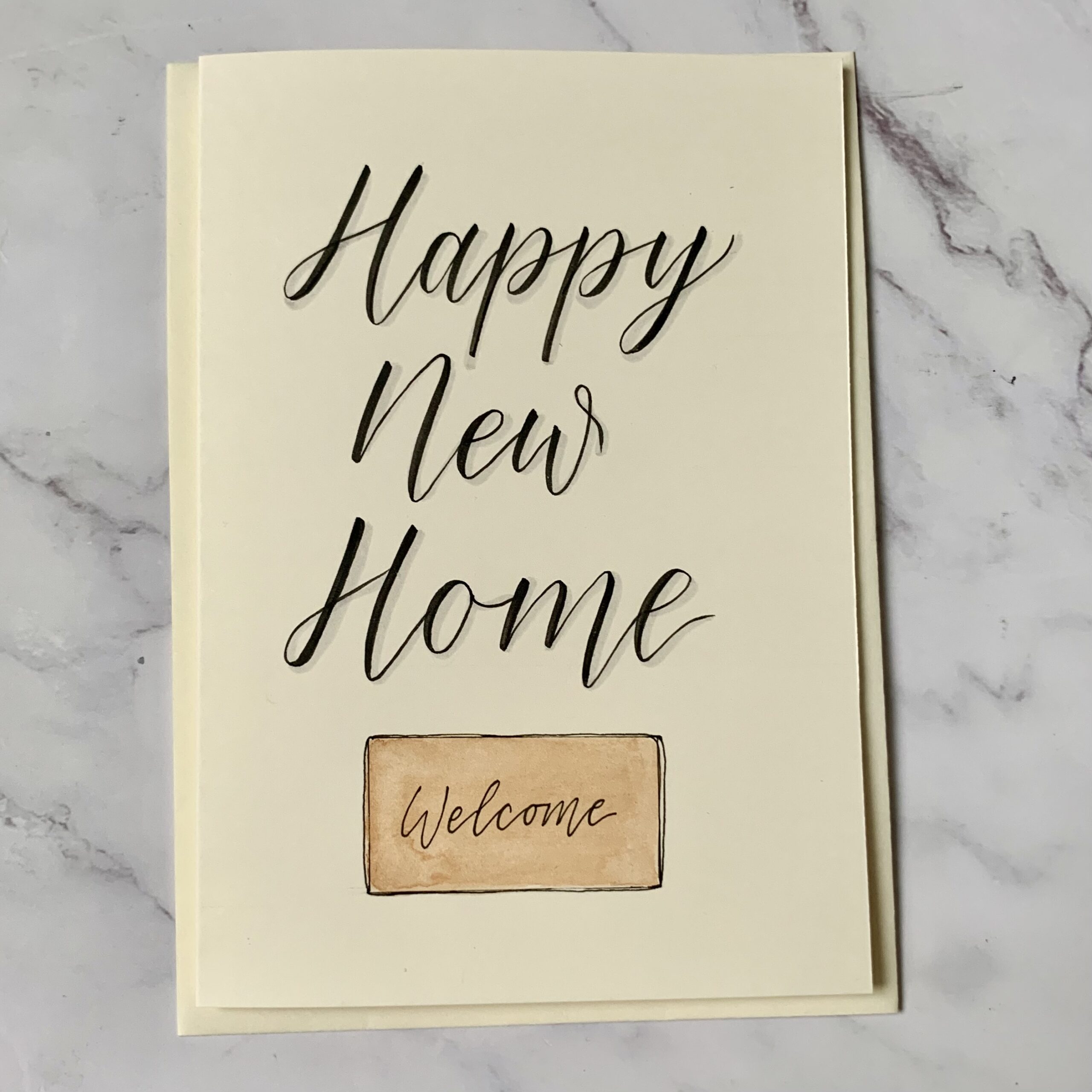 Greeting card - Welcome mat